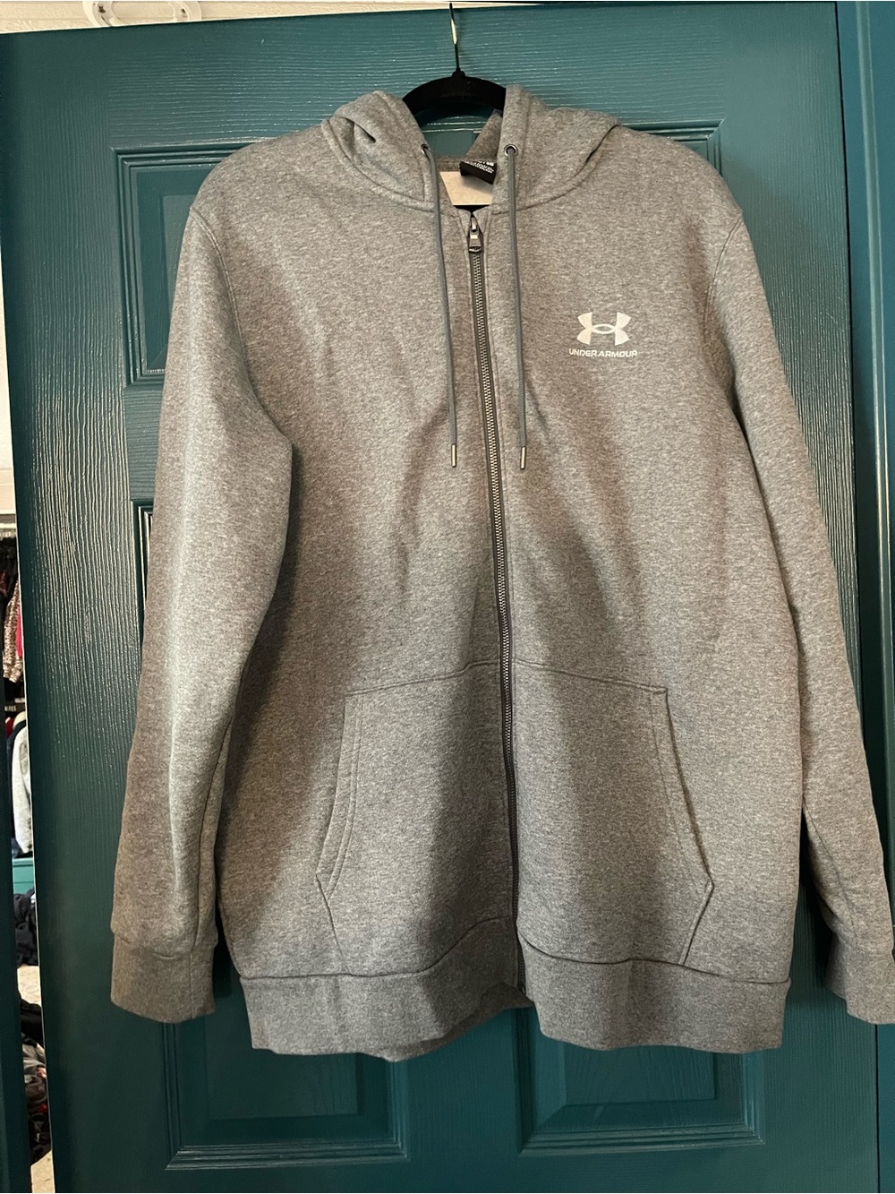 Under Armour Grey Full‑Zip Hoodie Jacket